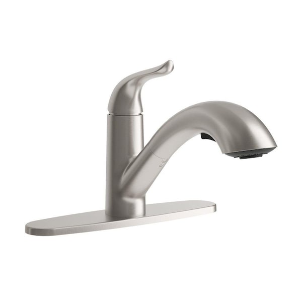 Proflo Single Handle Kitchen Faucet in Brushed Nickel PFXC6017ZBN - main